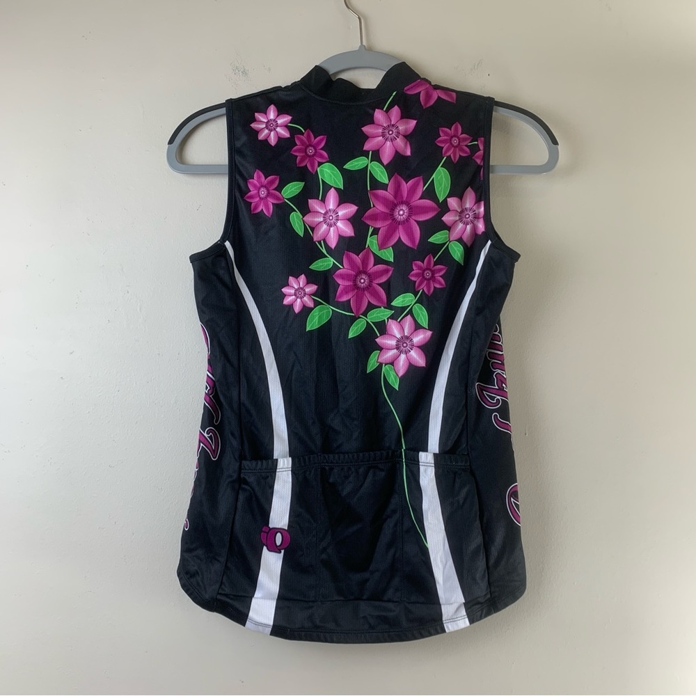 Pearl Izumi Sleeveless Jersey Womens Small Black Floral Select Series Cycling - Picture 4 of 11